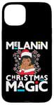 iPhone 15 Plus Black Mrs Clause Melanin Christmas Magic Natural Lace Front Case