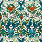 ANIMALIA AMAZON WALLPAPER EMMA J SHIPLEY W0098/02 JUNGLE COLOURFUL METALLIC