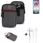 Belt bag + headphones for Oppo Reno6 Z 5G Phone case