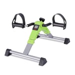 WEI-LUONG Foldable Folding Bicycle Mini Leg Rehabilitation Training Device with Adjustable Resistance with Digital Display,Green folding