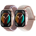 MIJOBS 2 Bracelet Compatible avec Huawei Watch Fit 3 Bracelets en Nylon Tissé Huawei Watch Fit3 Bracelet de Remplacement Respirant, Léger, à Séchage Rapide, à Haute Elasticité et à Boucle Réglable