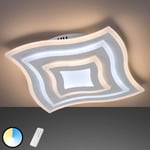 FISCHER & HONSEL LED-kattovalaisin Gorden kaukosäätimellä, kehys
