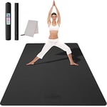 CAMBIVO Tapis de Sport Grand 183x122cm, 6mm/8mm/10mm/12mm Tapis Yoga TPE Antidérapant, Yoga Mat Tapis de Gym XXL Epais pour Gymnastique, Sport Maison, Fitness, Pilates