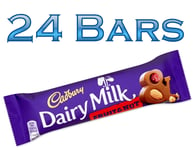 CADBURY DAIRY MILK FRUIT & NUT CHOCOLATE BARS 24 x 49g 