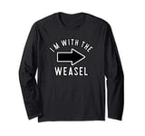 Couples Halloween Costume Shirts I'm With The Weasel Long Sleeve T-Shirt