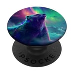 Northern Lights Sky Otter Lover PopSockets Swappable PopGrip