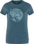 Fjällräven Women's Arctic Fox Print T-shirt Indigo Blue, XS