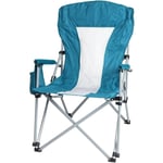 Chaise de camping HHG 495, chaise pliante chaise de pêcheur chaise de régie, lavable housse de protection acier tissu/textile, turquoise - turquoise