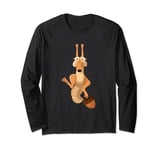 Scrat Squirrel And Acorn Ice Age Animation Long Sleeve T-Shirt