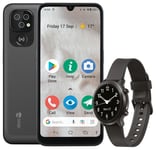 Doro SIM Free 8100 32GB Mobile Phone and Watch Bundle