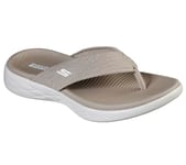 Skechers Women's On-The-go 600-Sunny Flip-Flop, Beige, 9 UK