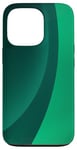 Coque pour iPhone 13 Pro Art abstrait vert minimaliste esthétique