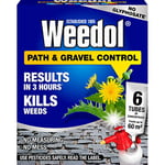 Weedol Path Weed Killer Liquid Concentrate 6 Tubes Treats 60m2 Garden Path & Patio Weed Control