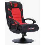 BraZen Gaming Chairs Pride 2.1 Bluetooth Surround Sound Gaming Chair Black/Red