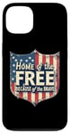 Coque pour iPhone 13 Home of the Free Because of the Brave Patriotic Veteran Day