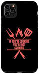 iPhone 11 Pro Max Funny Cooking BBQ Grilling Mom Dad in Living Coral color Case