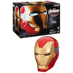 Avengers Marvel Legends Series, Casque électronique Premium Iron Man avec Effets Lumineux, Endgame, Jouet de Cosplay pour Adultes