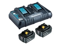 Makita 199481-4, Set Med Batteri Och Laddare, 4 Ah, 18 V, Makita, 2 Styck