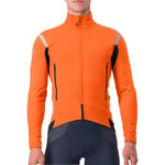 Castelli Perfetto RoS 2 Mens Cycling Jacket Orange Windproof Reflective Thermal