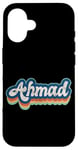 Coque pour iPhone 16 Ahmad Prénom Garçon Style Vintage Années 70 80 Personnalisé