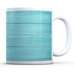 Blue Wood Panels - Drinks Mug Cup Kitchen Birthday Office Fun Gift #15915