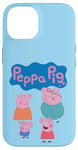 Coque pour iPhone 14 Peppa Pig Cute Family Group Shot Logo