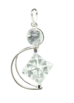 Quartz Crystal Merkaba Pendulum (Removable) Spinning Dowser Geometric Healer