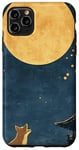 iPhone 11 Pro Max Dream Fox Under The Full Moon Night Sky Vintage Japanese Art Case