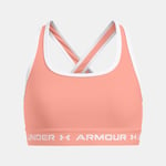 Brassière de sport Under Armour Crossback pour fille Flare Orange / Blanc YMD (137 - 149 cm)