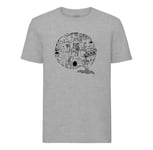 T-Shirt Homme Col Rond Cafe Coffee Dessin Art Work Cafe Du Monde Espresso