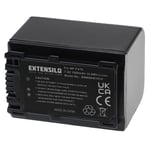 EXTENSILO Batterie compatible avec Sony FDR-AX700, FDR-AX53E, FDR-AX700E, FDR-AXP33 appareil photo, reflex numérique (1500mAh, 7,2V, Li-ion)