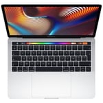 MacBook Pro Touch Bar 13" 2019 Core i7 1,7 Ghz 8 GB 128 GB SSD Silver - Renoverad - Mycket bra skick - Refurbished Grade B - Swedish keyboard