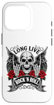 Coque pour iPhone 16 Pro Long Live Rock And Roll Rock&Roll Vintage Guitares électriques