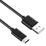 Premium Cord ku31cf2bk USB-C to USB 2.0 Connection Cable 2 m Fast Charge up to 3 A Charging Cable and Data Cable USB 3.1 Type C Male to USB 2.0 Type A Male Black Length 2 m