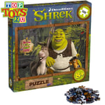 Shrek 500 Piece Jigsaw Puzzle Game Shrek, Donkey & Puss in Boots At The Swamps