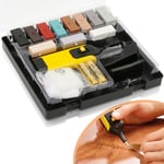 Kit de réparation de carrelage Éliminer les traces sur presque Avec fondeur sans fil Lot de 19 pièces 11 couleurs de cire - Hengda