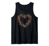 Funny Spotty 2024 Heart Dotty Spots Meme Kids Boys Girls Tank Top