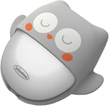 Infantino Veilleuse 2-en-1 Owl Night Light - Veilleuse pour enfants en forme de chouette - Veilleuse nomade et rechargeable - S'allume et s'éteint automatiquement - Fonctionne pendant 60hrs - Grise