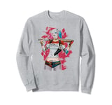 Suicide Squad Harley Quinn Drawn Bat Sweatshirt