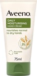 Aveeno Daily Moisturising Hand Cream 75ml|24-Hour Hydration for Dry Normal Skin