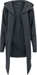 Urban Classics Long Hooded Open Edge Cardigan Cardigan charcoal