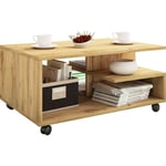 Ebuy24 - Stango Table basse avec 5 étagères, imitation chêne miel.