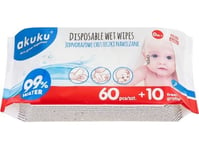 Akuku Akuku Moistened Wipes 99% Water Aloe Chamomile