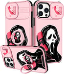 Qerrassa for iPhone 14 Pro Max Case Cute Cartoon 14 ProMax Case for Women Girly Boys Kids Kawaii Funny Cool Case with Camera Cover & Ring Holder for Apple iPhone 14 Pro Max 6.7", Phone Skull