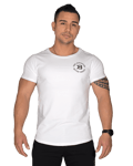 Better Bodies Wide Neck Tee White - S