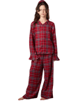 Angel & Rocket Kids' Check Pyjama & Scrunchie Gift Set