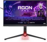 Agon Pro Ag274Qzm-Monitor Para Videojuegos Qhd De 27 Pulgadas,240 Hz,1 Ms,Freesync,Compatible Con G-Sync,Hdr1000 (2560 X 1440,Hdmi,Displayport,Usb-C,Hub Usb),Color Negro