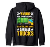 Funny Garbage Trucks Pun Tee For Truck Lovers Zip Hoodie