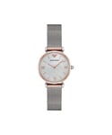 Armani Womens Ladies AR2067 Watch - Silver - One Size