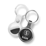 SiGN Smart Bluetooth Finder + Nøglering med Silikoneskal - Hvid